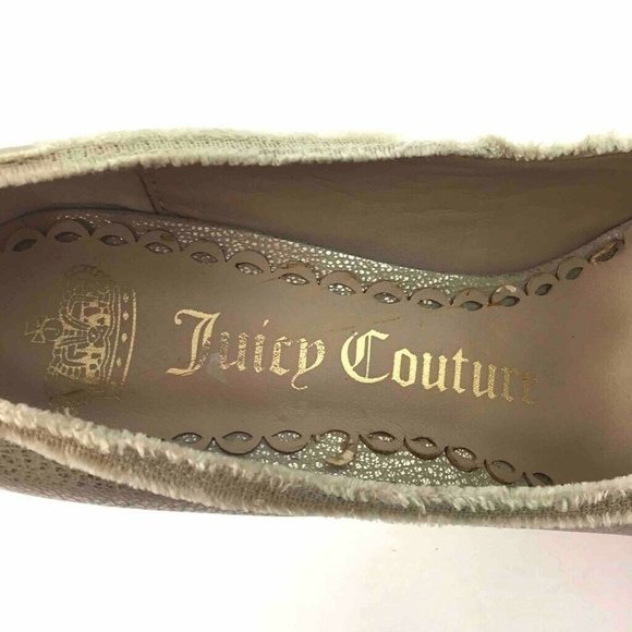 Juicy Couture Fresia Pumps Metallic Beige Gold 8.5 - Picture 6 of 8